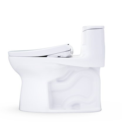 TOTO Ultramax WASHLET+ S7 One-Piece Elongated 1.28 GPF Universal Height Toilet with CEFIONTECT MW6184726CEFG#01