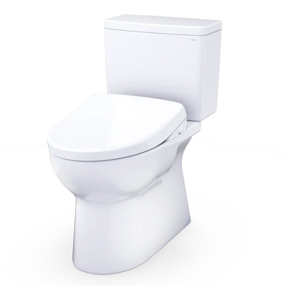 TOTO Glaston WASHLET+ S7 Two-Piece Elongated 1.28 GPF Universal Height Toilet MW4724726CEFG#01