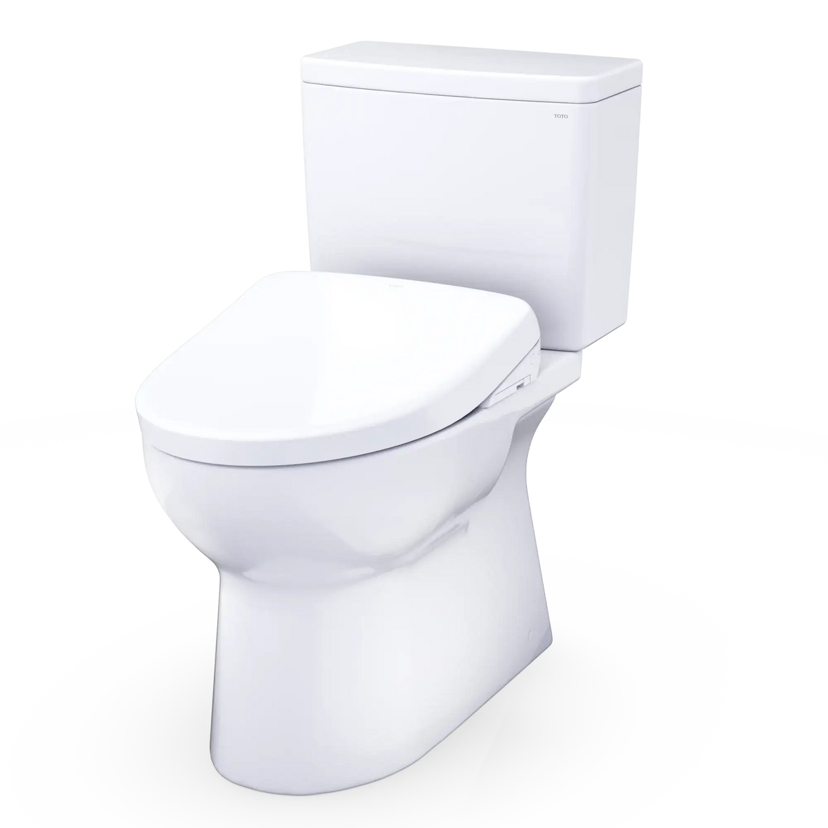 TOTO Glaston 1G WASHLET+ S7 Two-Piece Elongated 1.0 GPF Universal Height Toilet MW4724726CUFG#01