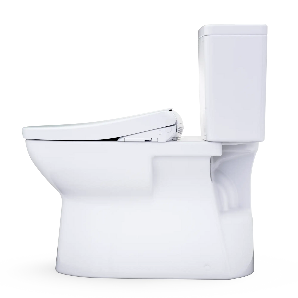 TOTO Glaston WASHLET+ S7 Two-Piece Elongated 1.28 GPF Universal Height Toilet MW4724726CEFG#01