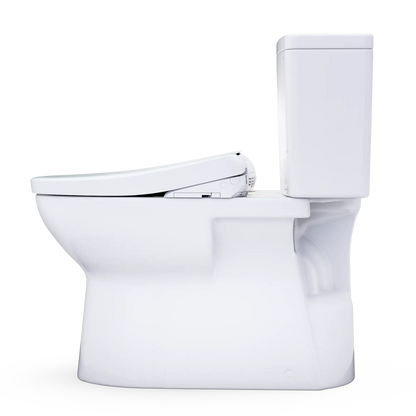 TOTO Glaston WASHLET+ S7A Two-Piece Elongated 1.28 GPF Universal Height Toilet MW4724736CEFG#01