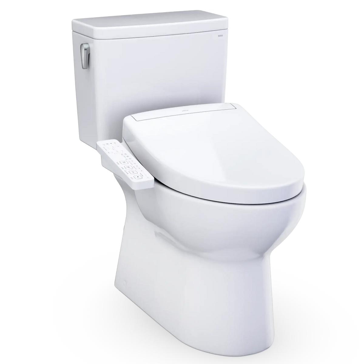 TOTO Glaston WASHLET+ S2 Two-Piece Elongated 1.28 GPF Universal Height Toilet MW4723346CEFG#01