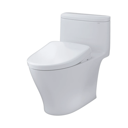 TOTO Nexus One-Piece 1.28 GPF Universal Height Toilet with S7 Bidet Seat MW6424726CEFG#01