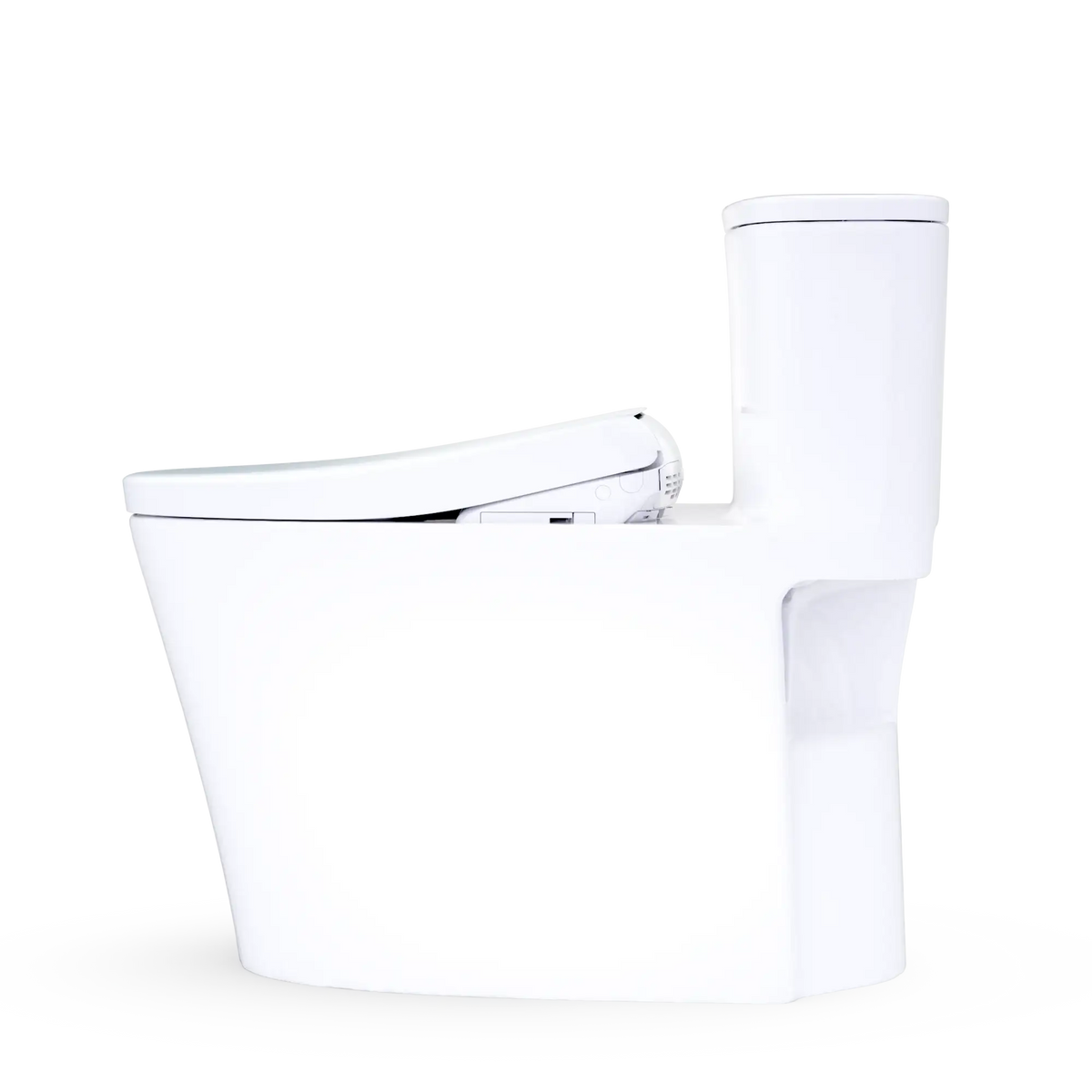 TOTO Aurora WASHLET+ S7 One-Piece Elongated 1.28 GPF Universal Height Toilet MW6864726CEFG#01