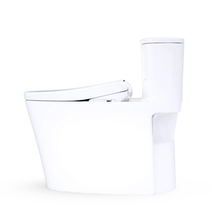 TOTO Aurora 1G WASHLET+ S7 One-Piece Elongated 1.0 GPF Universal Height Toilet MW6864726CUFG#01