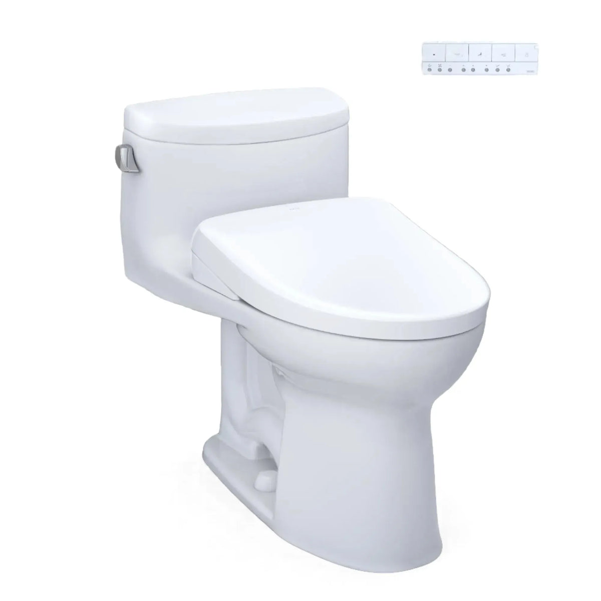 TOTO Supreme II One-Piece 1.28 GPF Universal Height Toilet and S7A Bidet Seat MW6344736CEFG#01