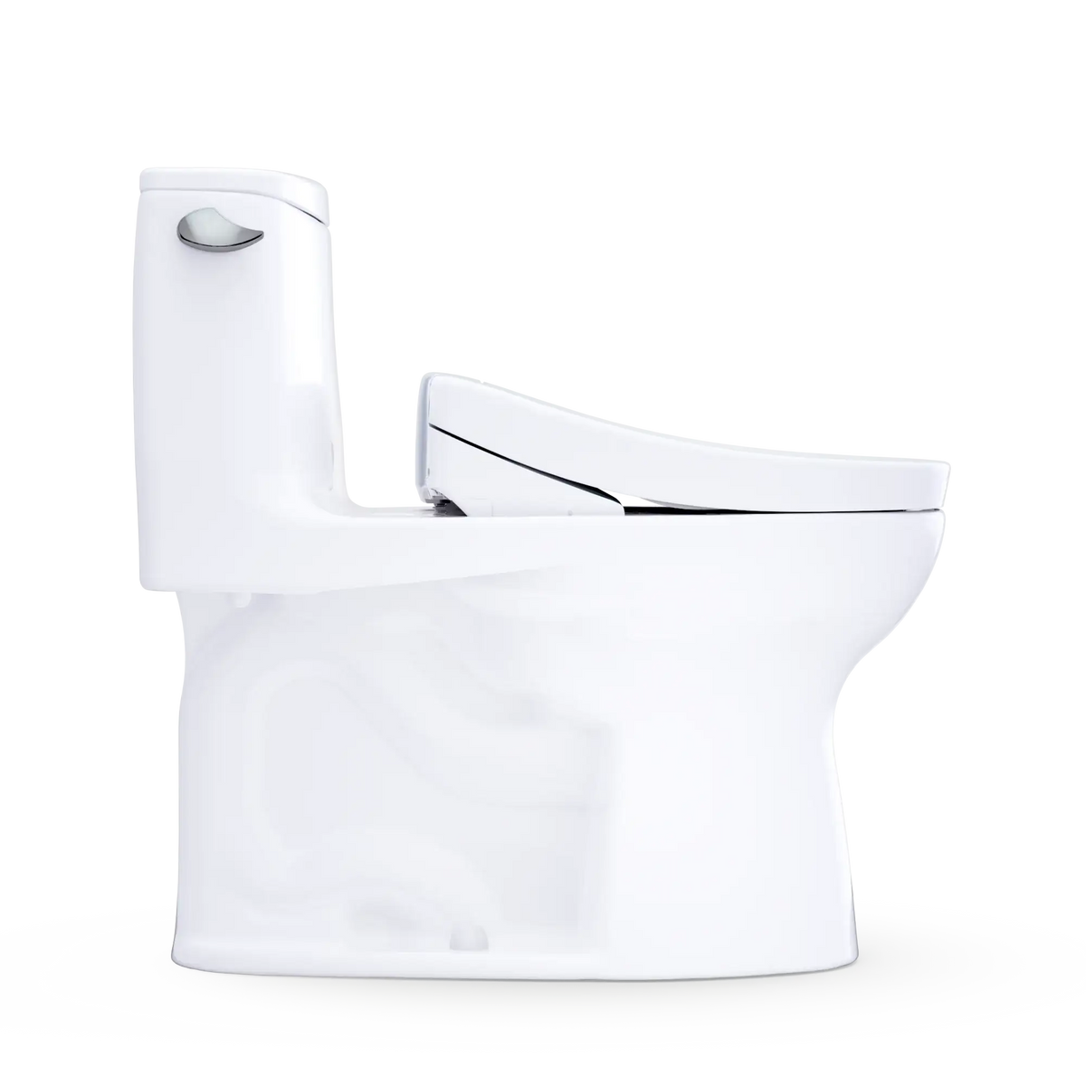 TOTO Ultramax WASHLET+ S5 One-Piece Elongated 1.28 GPF Universal Height Toilet with CEFIONTECT MW6083446CEFG#01