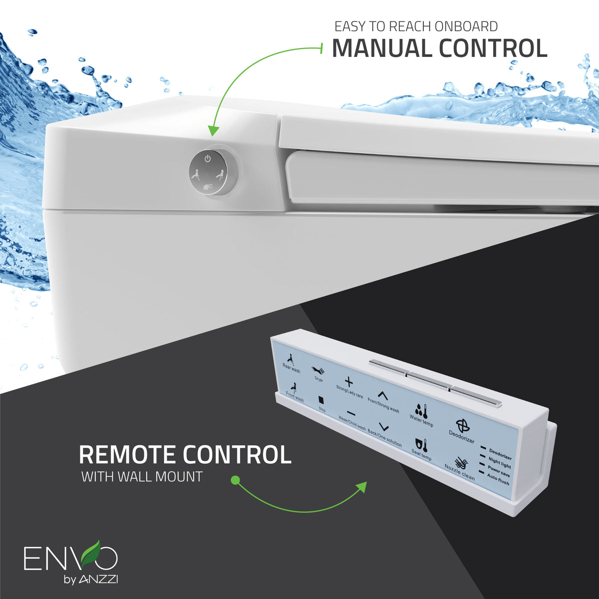 ANZZI ENVO Echo Smart Bidet Toilet - Features