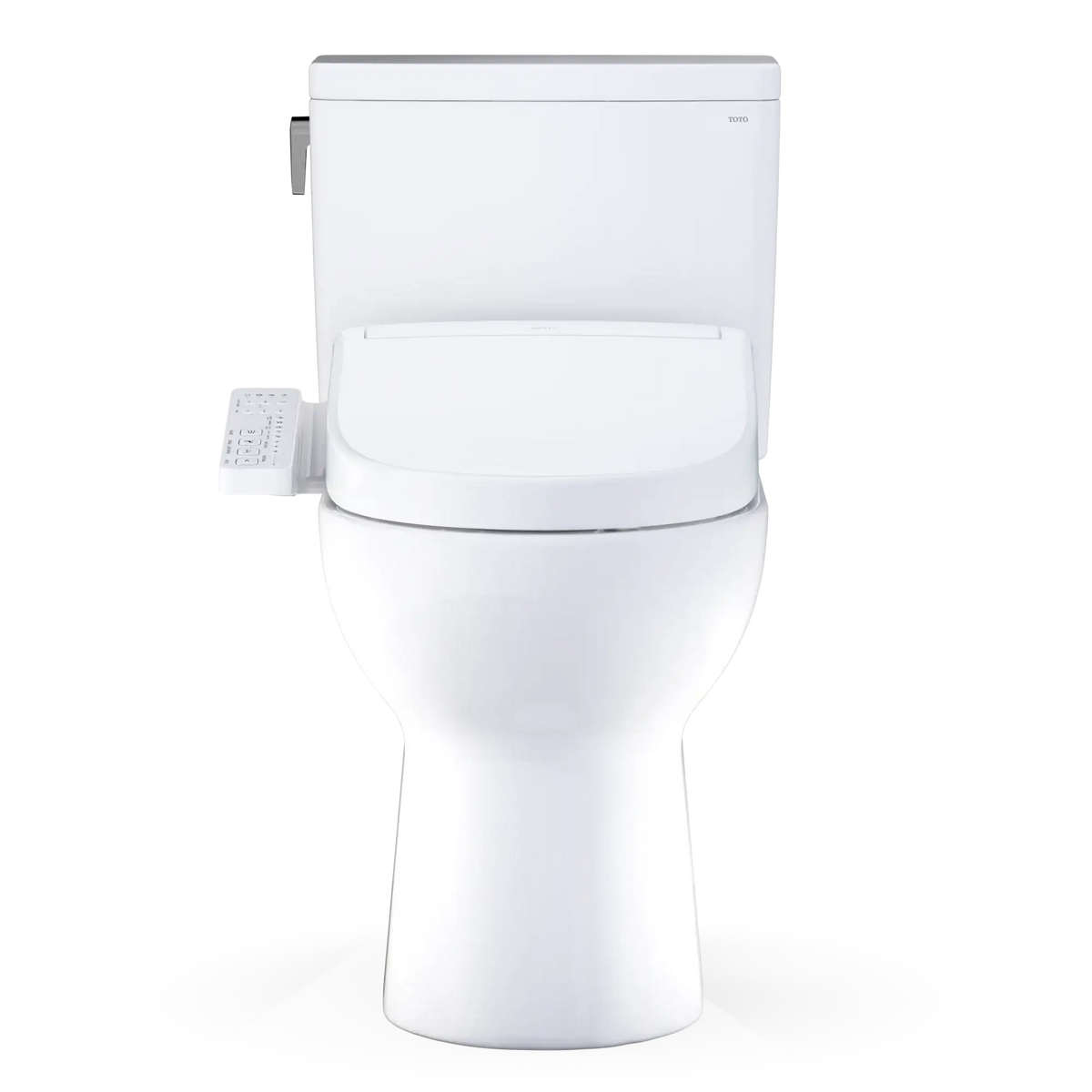 TOTO Glaston WASHLET+ S2 Two-Piece Elongated 1.28 GPF Universal Height Toilet MW4723346CEFG#01