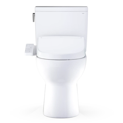 TOTO Glaston WASHLET+ S2 Two-Piece Elongated 1.28 GPF Universal Height Toilet MW4723346CEFG#01