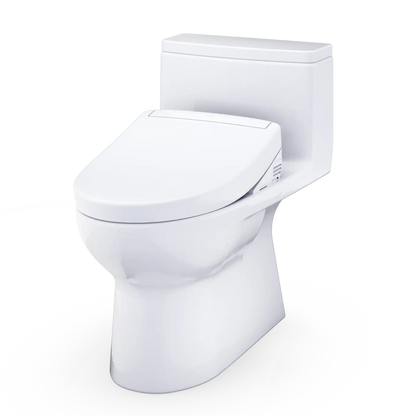 TOTO Redington 1G WASHLET+ S5 One-Piece Elongated 1.0 GPF Universal Height Toilet MW6723446CUFG#01