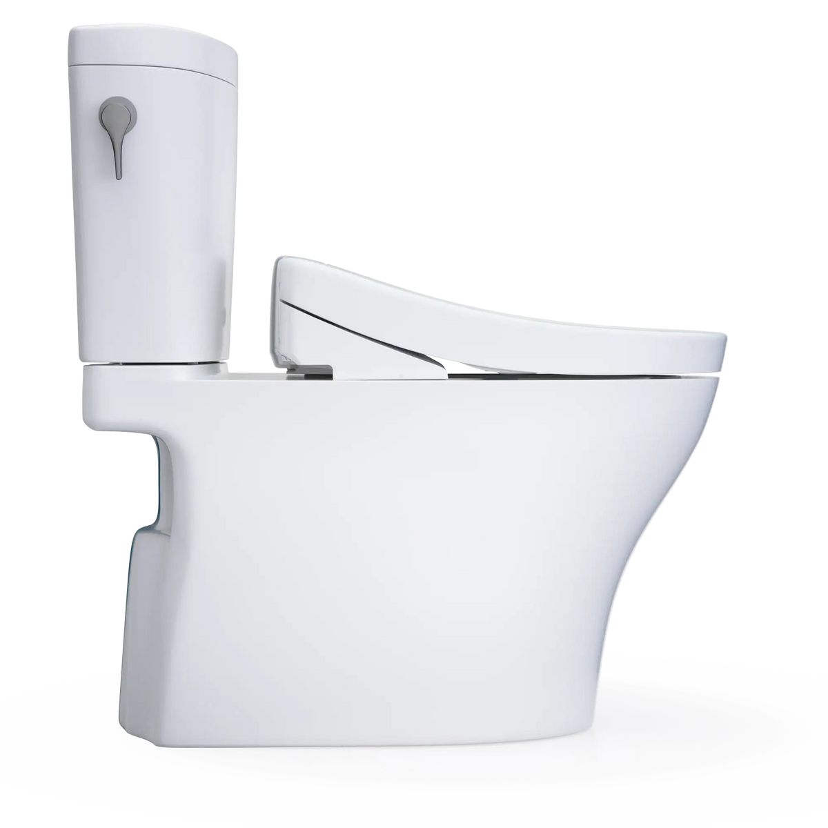 TOTO Aquia IV ARC Two-Piece Dual Flush 1.28 and 0.9 GPF Universal Height Toilet with S5 Contemporary Bidet Seat MW4483446CEMFGN#01