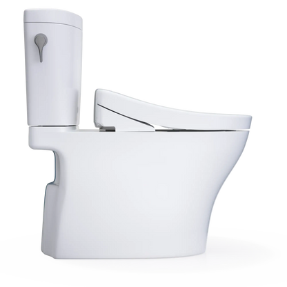 TOTO Aquia IV ARC Two-Piece Dual Flush 1.28 and 0.9 GPF Universal Height Toilet with S5 Contemporary Bidet Seat MW4483446CEMFGN#01