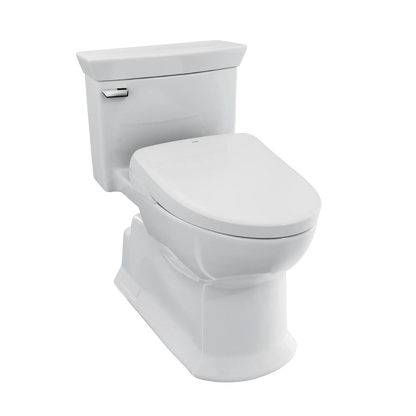 TOTO Eco Soirée 1.28 GPF Universal Height Toilet with S7 Bidet Seat MW9644726CEFG#01