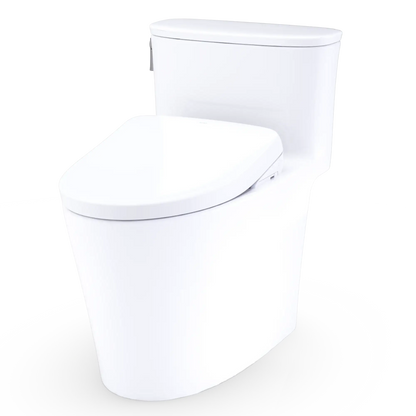 TOTO Aurora 1G WASHLET+ S7A One-Piece Elongated 1.0 GPF Universal Height Toilet MW6864736CUFG#01