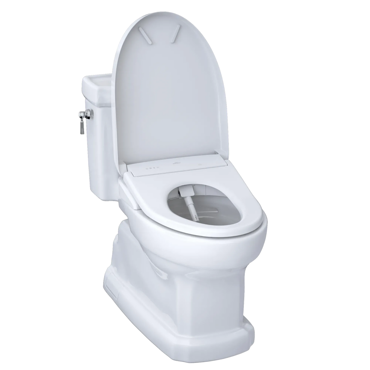 TOTO Eco Guinevere 1.28 GPF One-Piece Universal Height Toilet with S7 Classic Bidet Seat MW9744724CEFG#01