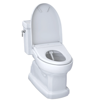 TOTO Eco Guinevere 1.28 GPF One-Piece Universal Height Toilet with S7 Classic Bidet Seat MW9744724CEFG#01