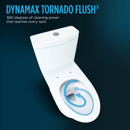 TOTO Connelly WASHLET+ S5 Two-Piece Dual Flush 1.28 GPF Universal Height Toilet with CEFIONTECT MW4943446CEMFG#01