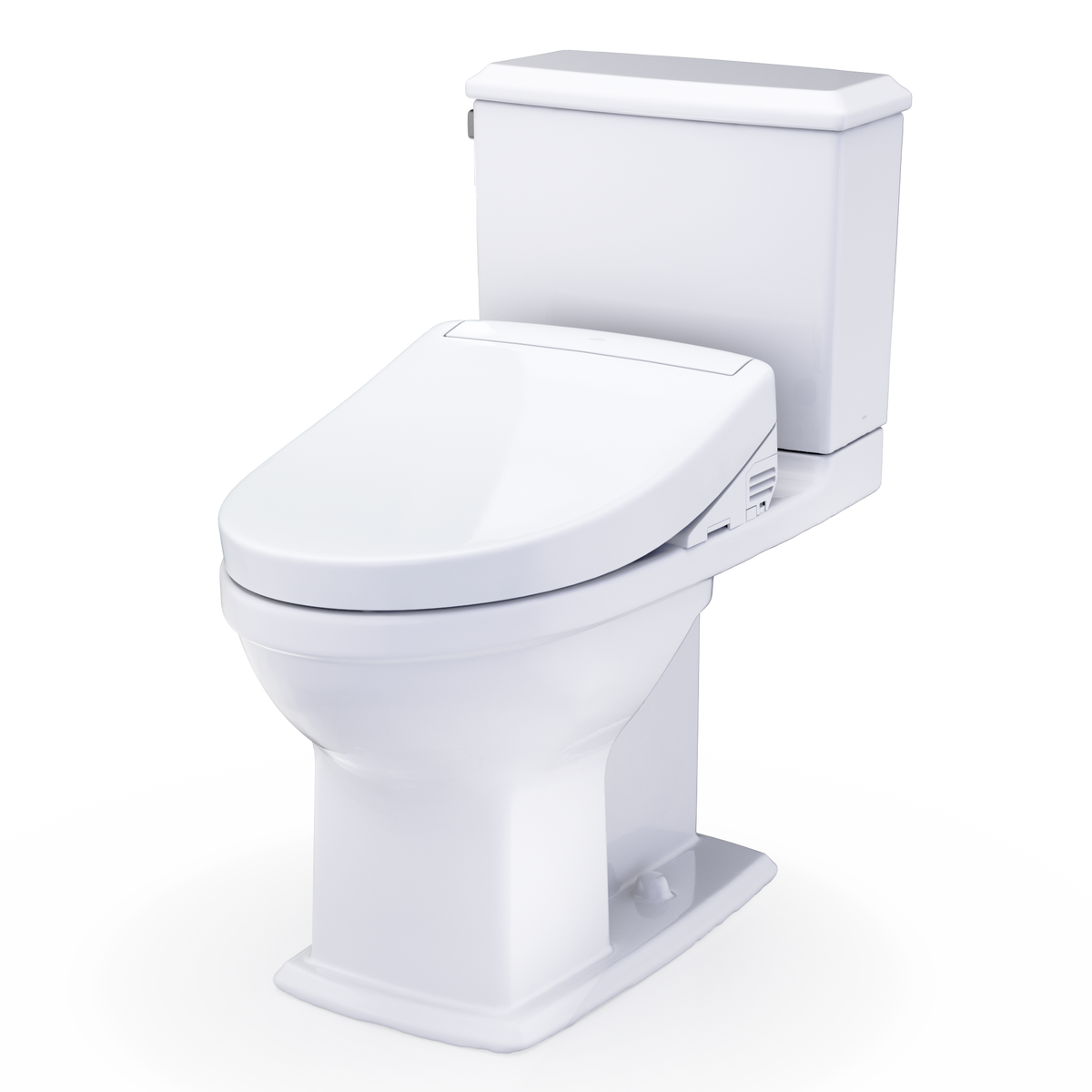 TOTO Connelly WASHLET+ S5 Two-Piece Dual Flush 1.28 GPF Universal Height Toilet with CEFIONTECT MW4943446CEMFG#01