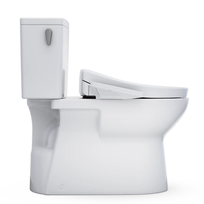 TOTO Glaston 1G WASHLET+ S2 Two-Piece Elongated 1.0 GPF Universal Height Toilet MW4723346CUFG#01
