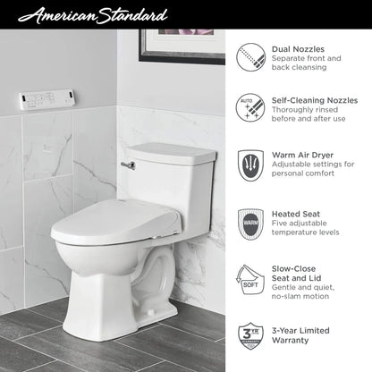 American Standard Advanced Clean 3.0 Electric SpaLet Bidet Toilet Seat With Wireless Remote Control - EverFlow Bidets