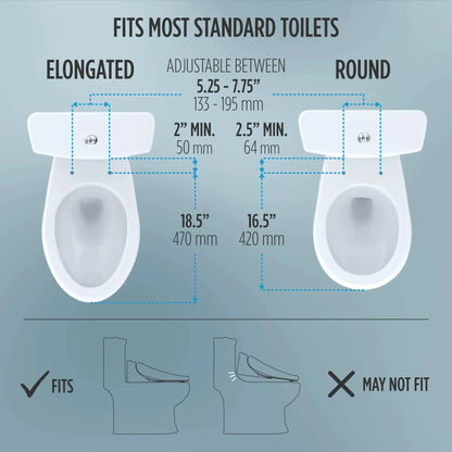 TOTO WASHLET KC2 Bidet Toilet Seat with Side Panel Controls - SW3024#01