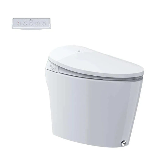 Bio Bidet DLX Discovery Bidet Toilet, Auto Open, Heated Seat, Warm Air Dryer - EverFlow Bidets