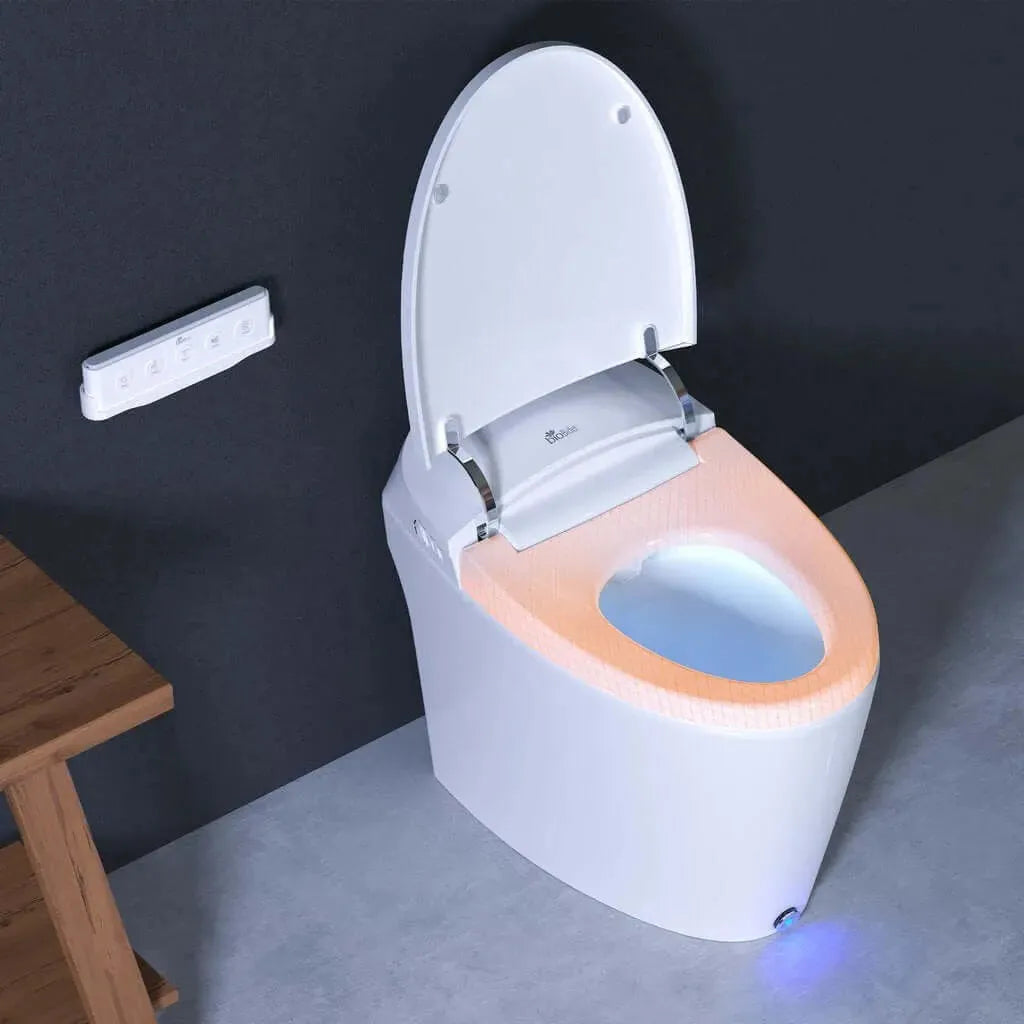 Bio Bidet DLX Discovery Bidet Toilet, Auto Open, Heated Seat, Warm Air Dryer - EverFlow Bidets